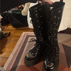 Doc martens Black Lace-Up Combat Boots